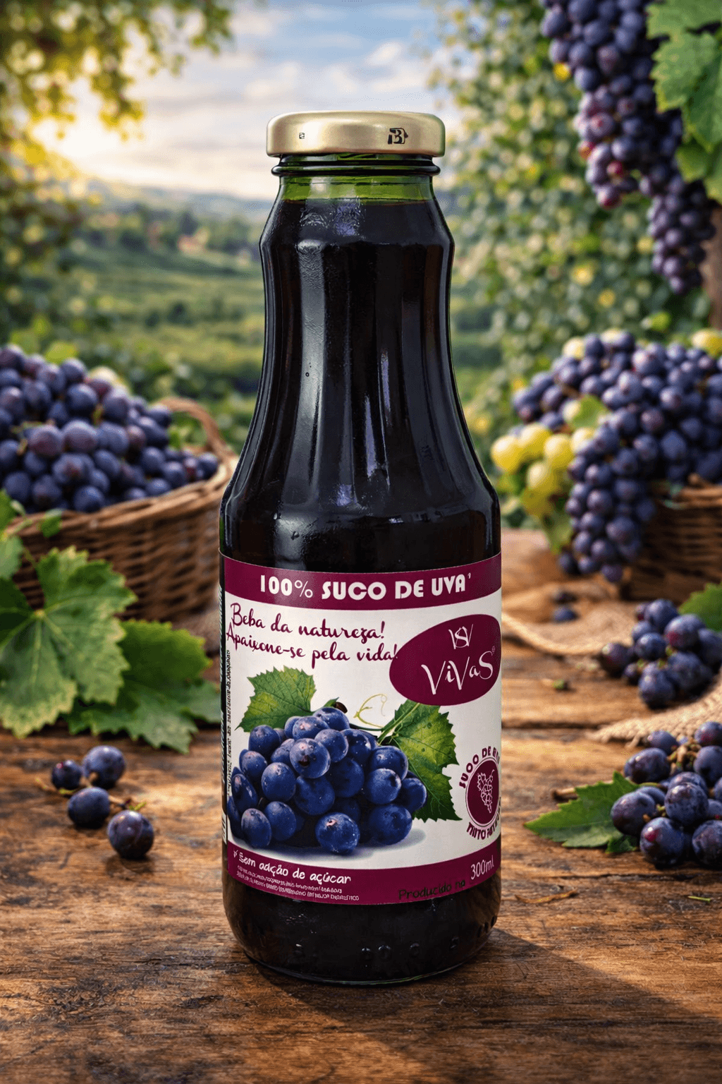 Suco 100% Uva Tinto - Imagem 1